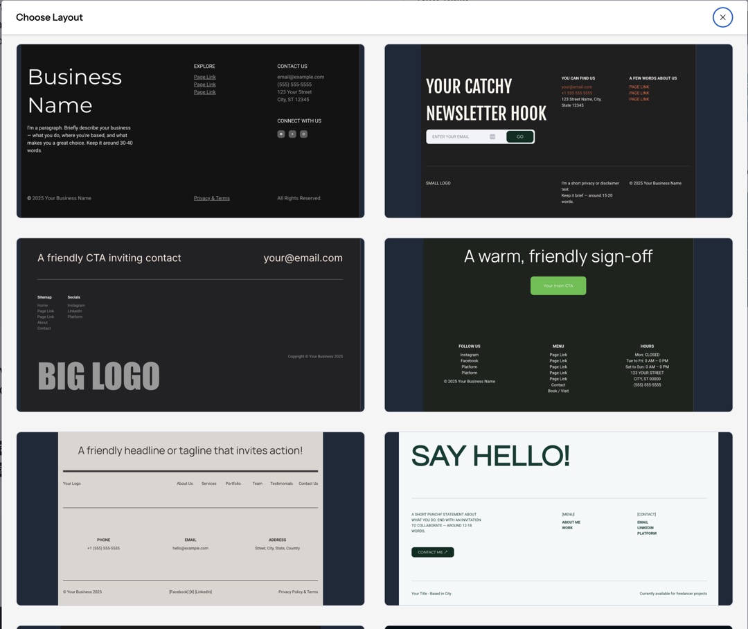 Video: Site Footer